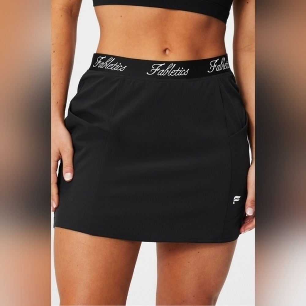 Fabletics Black Athletic Mini Pencil Skirt